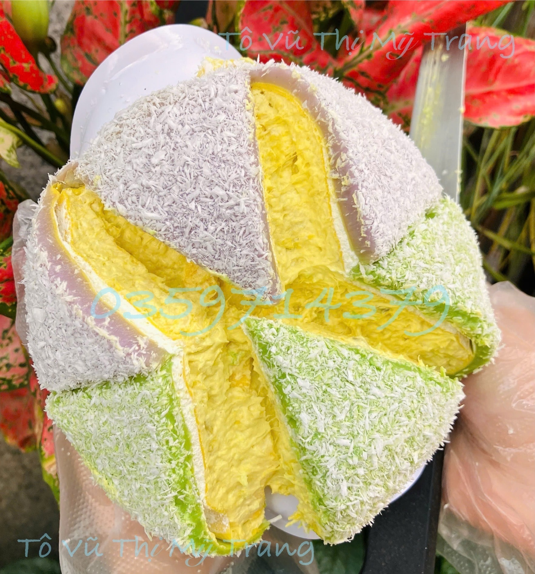 Hình ảnh Bánh mix Phú Sĩ- Khoai Môn size 14