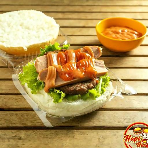 Hình ảnh Combo hamburger bò  + Xúc xích + Coca