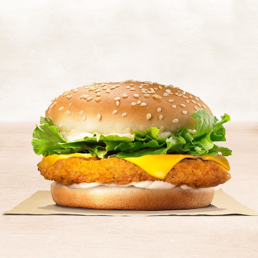 Hình ảnh Burger Gà Giòn Trứng Phô Mai