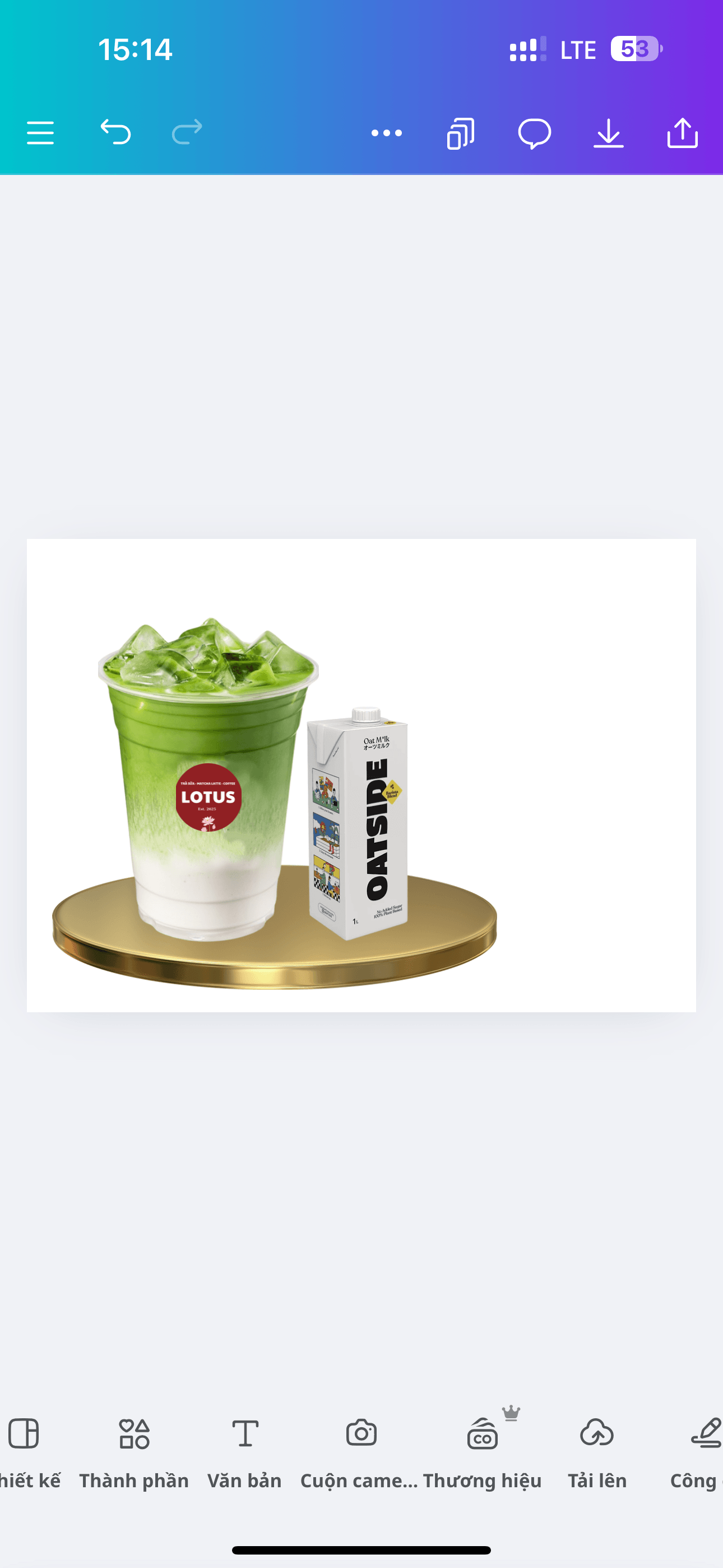 Hình ảnh Matcha latte sữa hạt