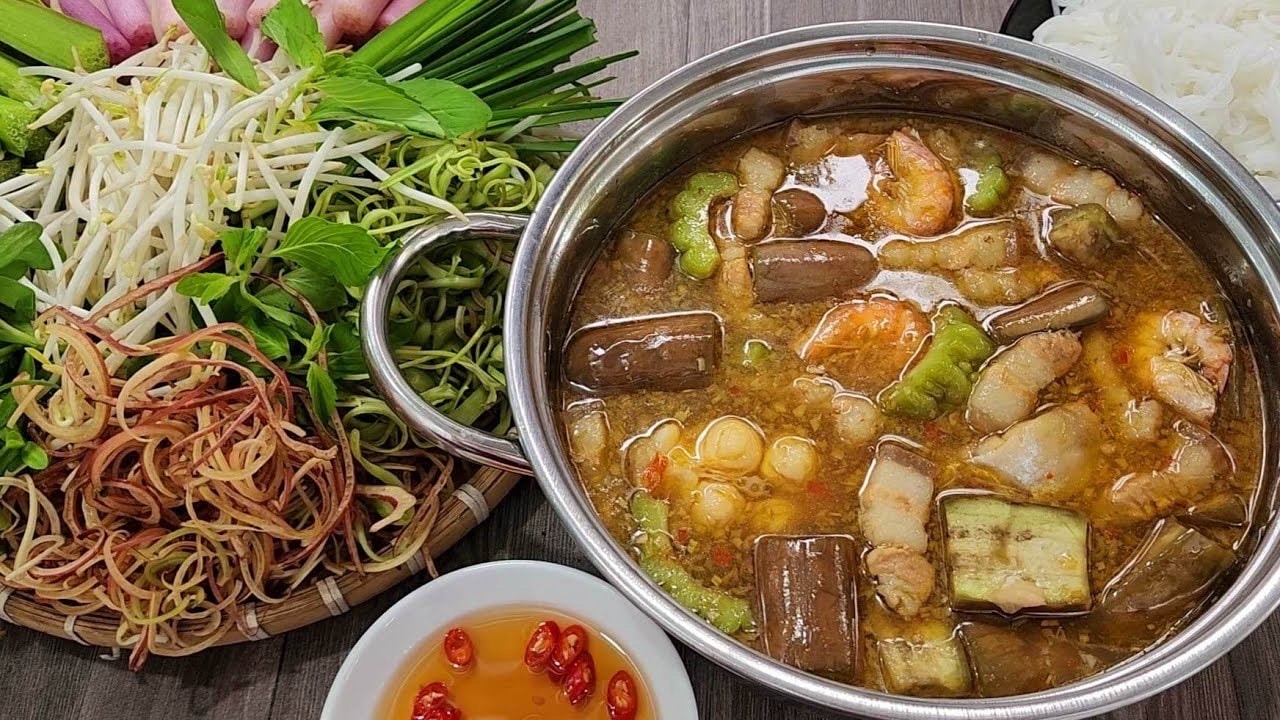Hình ảnh bò nhúng mắm miền tây