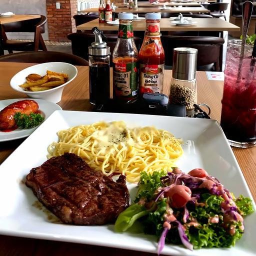 Hình ảnh Mỳ Ý beefsteak 150gr