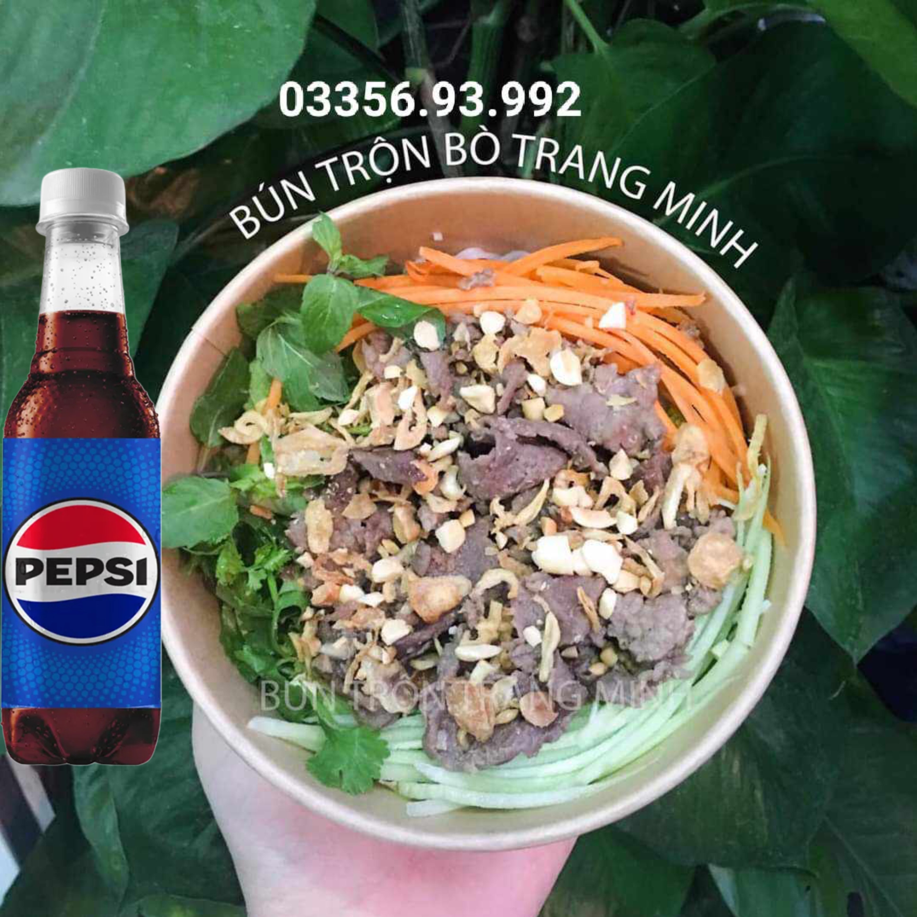 Hình ảnh 1 Bún trộn bò + 1 Pepssi