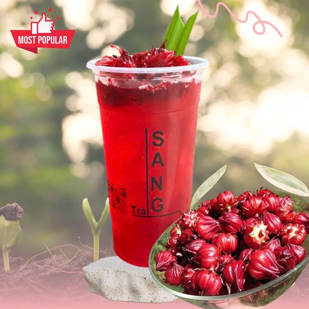 Hình ảnh Trà Hibicus (Atiso đỏ) Ly 1L