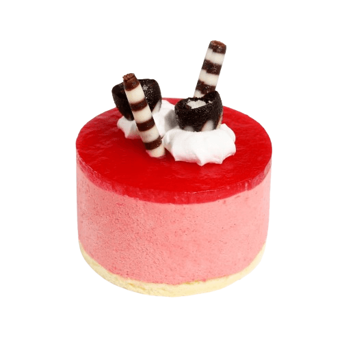 Hình ảnh Bánh Kem Nhỏ Mousse Dâu - Strawberry Mousse Cake (6x6cm)