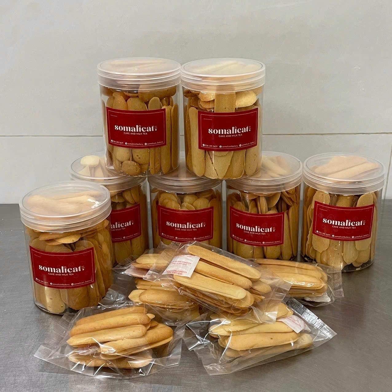 Hình ảnh Bánh Quy Lưỡi Mèo Vani 250g