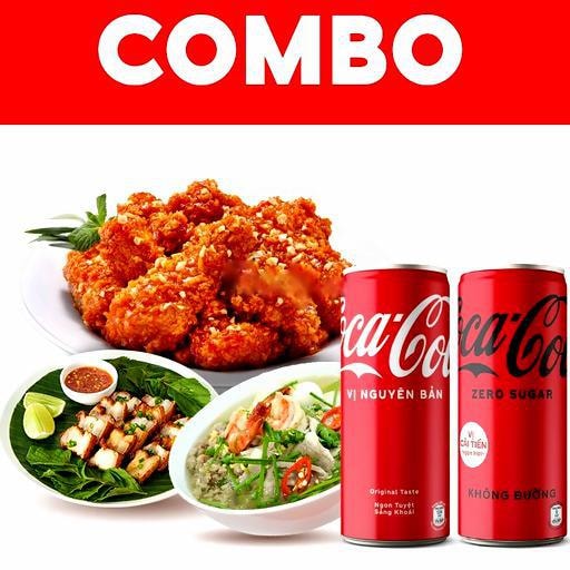 Hình ảnh Cơm trộn gà mukbang - Coca-Cola