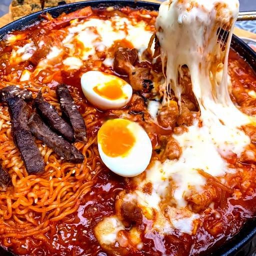 Hình ảnh Gà xào bắp cải phô mai bò mỹ