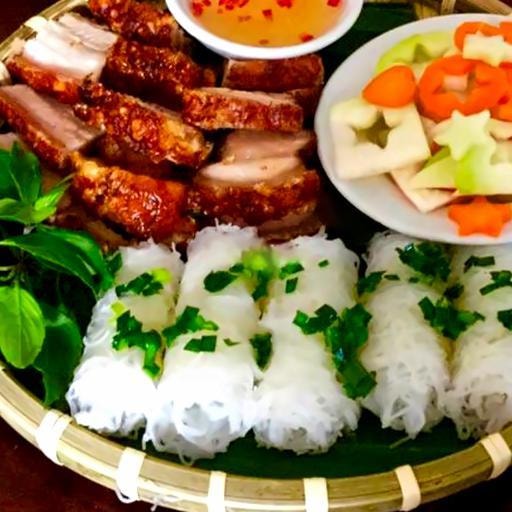 Hình ảnh Bánh hỏi heo quay( nhiều thịt) + Cam Tươi Mật Ong