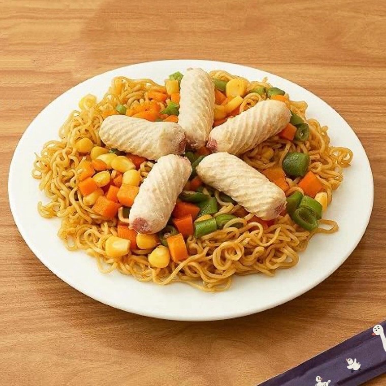 Hình ảnh Mì Trộn Mực Xoắn
