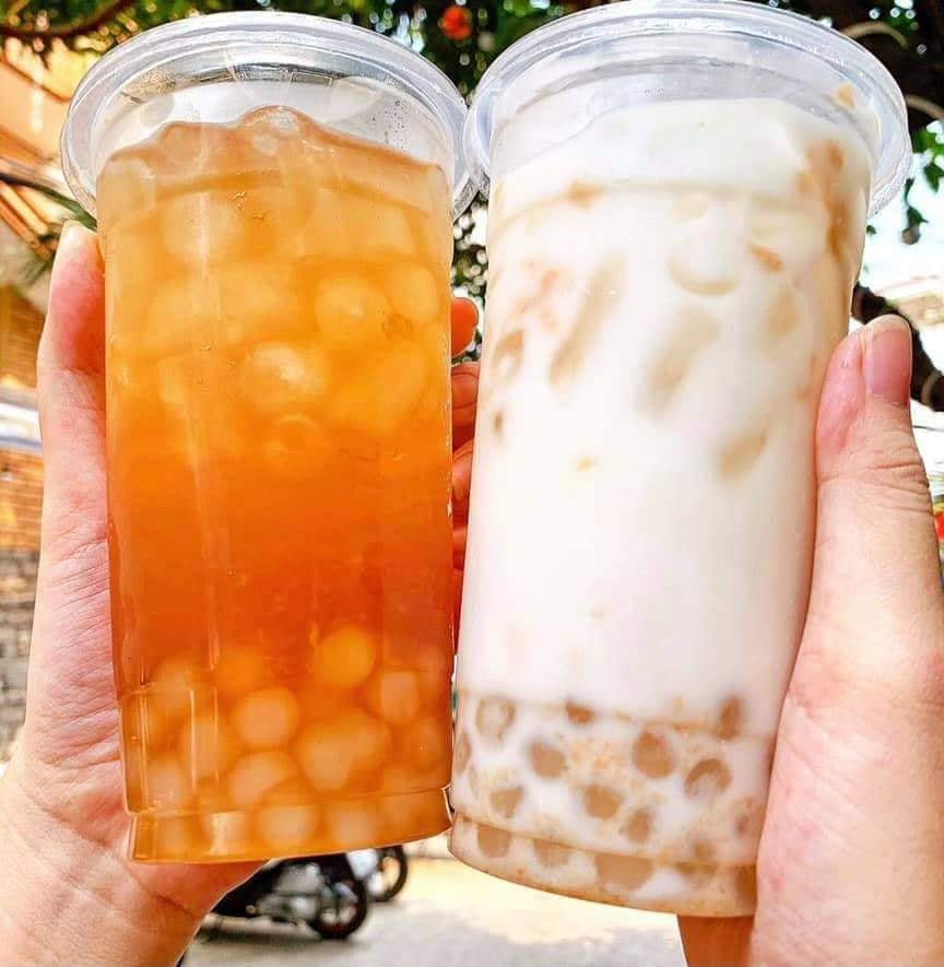 Hình ảnh Sữa tươi kem chesses chân châu đường đen