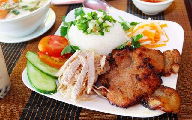 Hình ảnh cơm sườn mỡ
