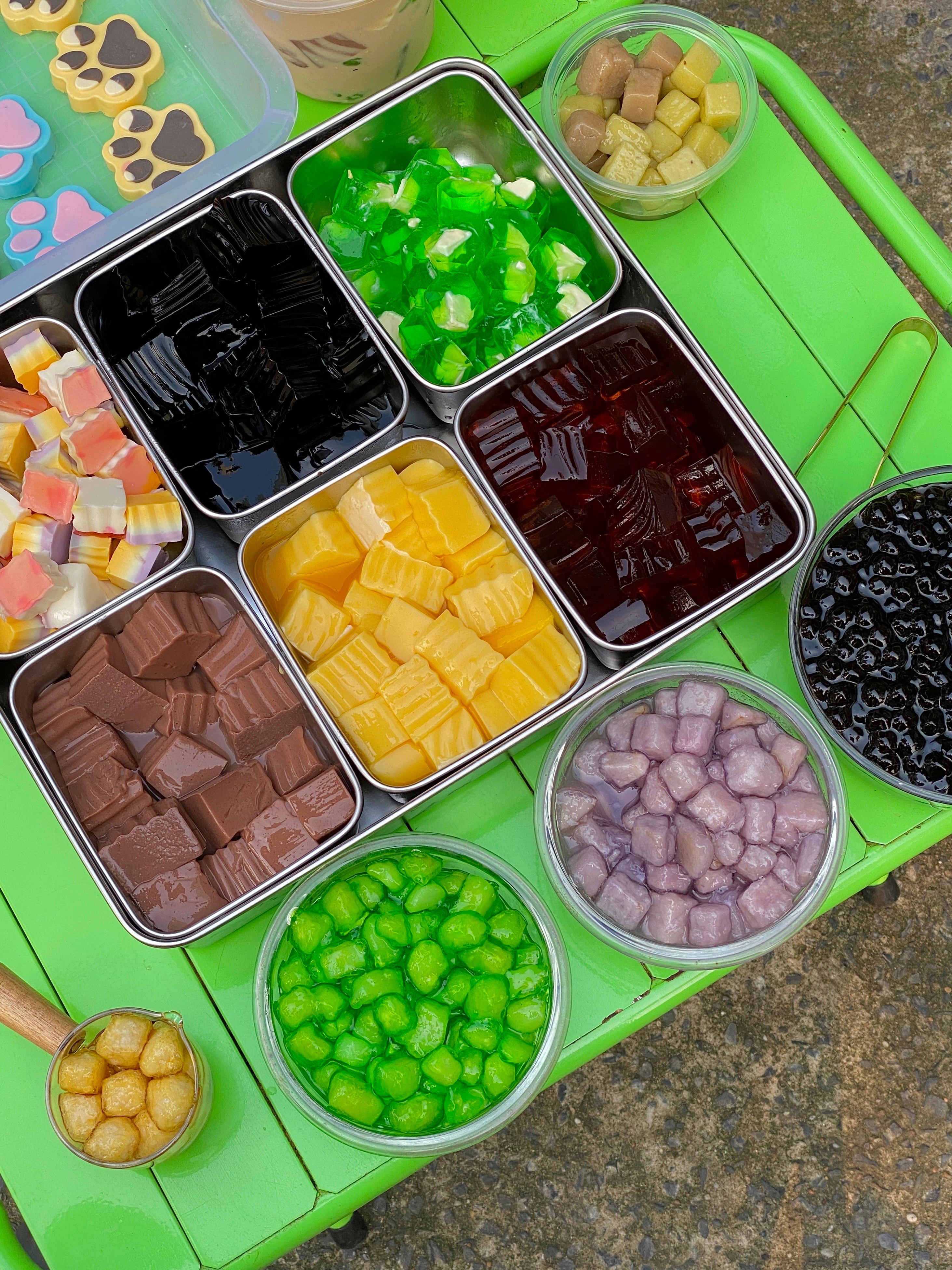 Hình ảnh Hồng trà mix topping