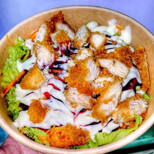 Hình ảnh Salad gà chiên sốt mè