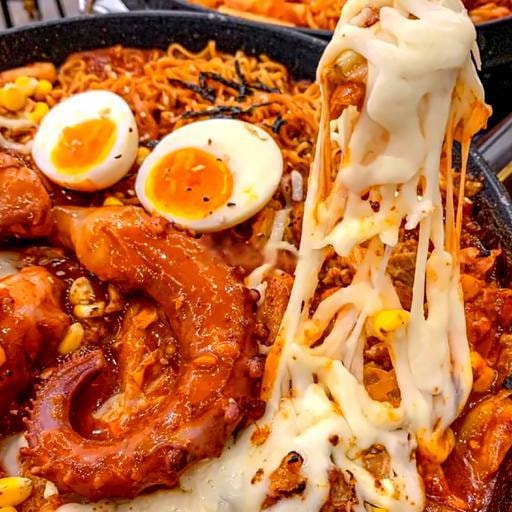 Hình ảnh Bạch tuộc sốt nướng phô mai