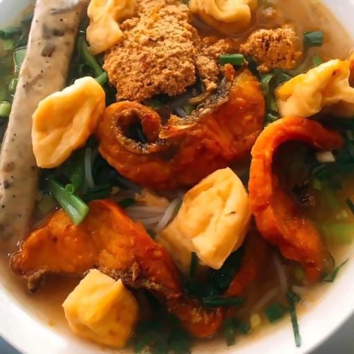 Hình ảnh Bánh Đa Riêu Cua Cá Giò Đậu