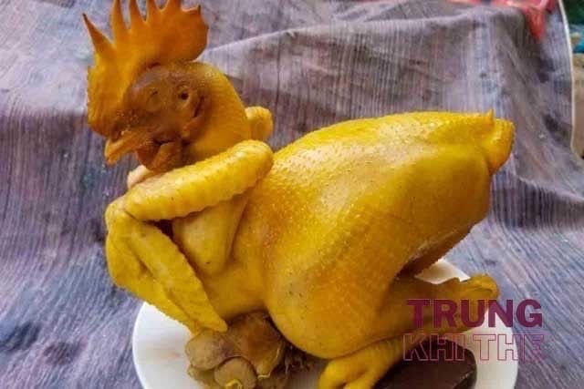Hình ảnh Gà hấp hành nguyên con