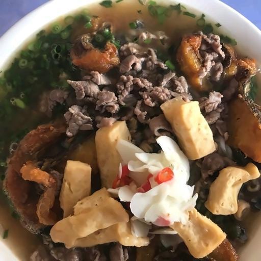 Hình ảnh Bánh Đa Cá Giò Bò Đậu