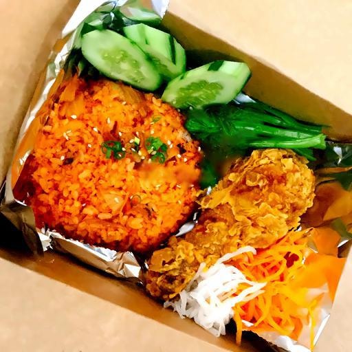 Hình ảnh Cơm Rang Kimchi Đùi gà