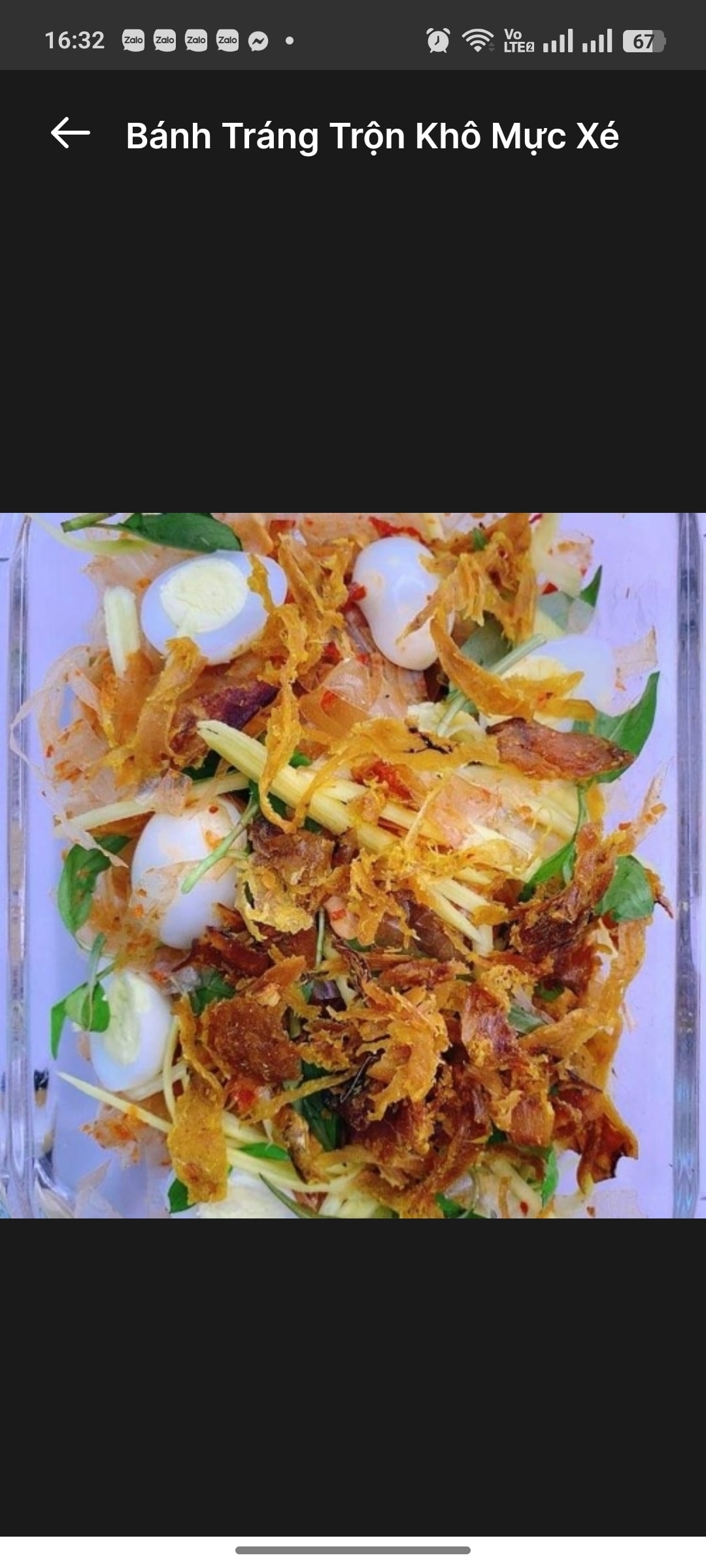 Hình ảnh bánh tráng trộn mực khô