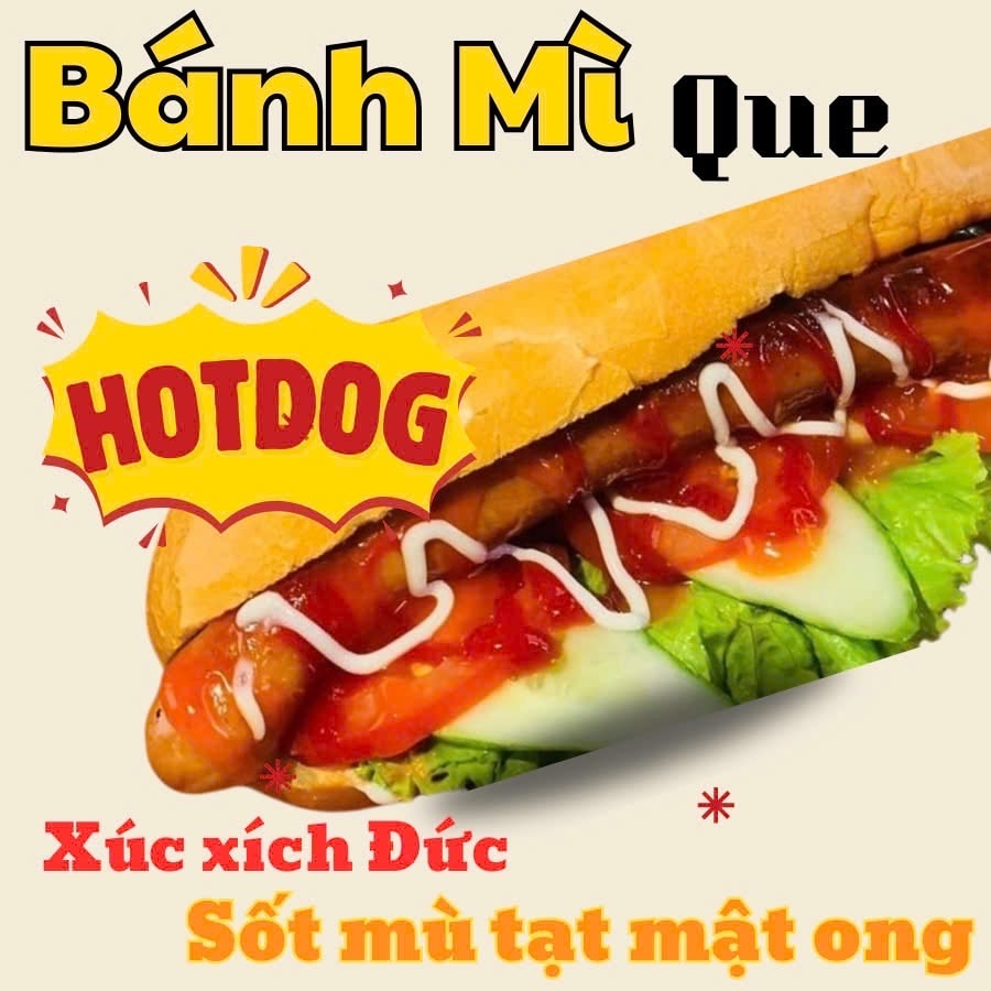 Hình ảnh Bánh Mì Que nhân Pate - Xúc xích Đức Sốt Mù tạt mật ong