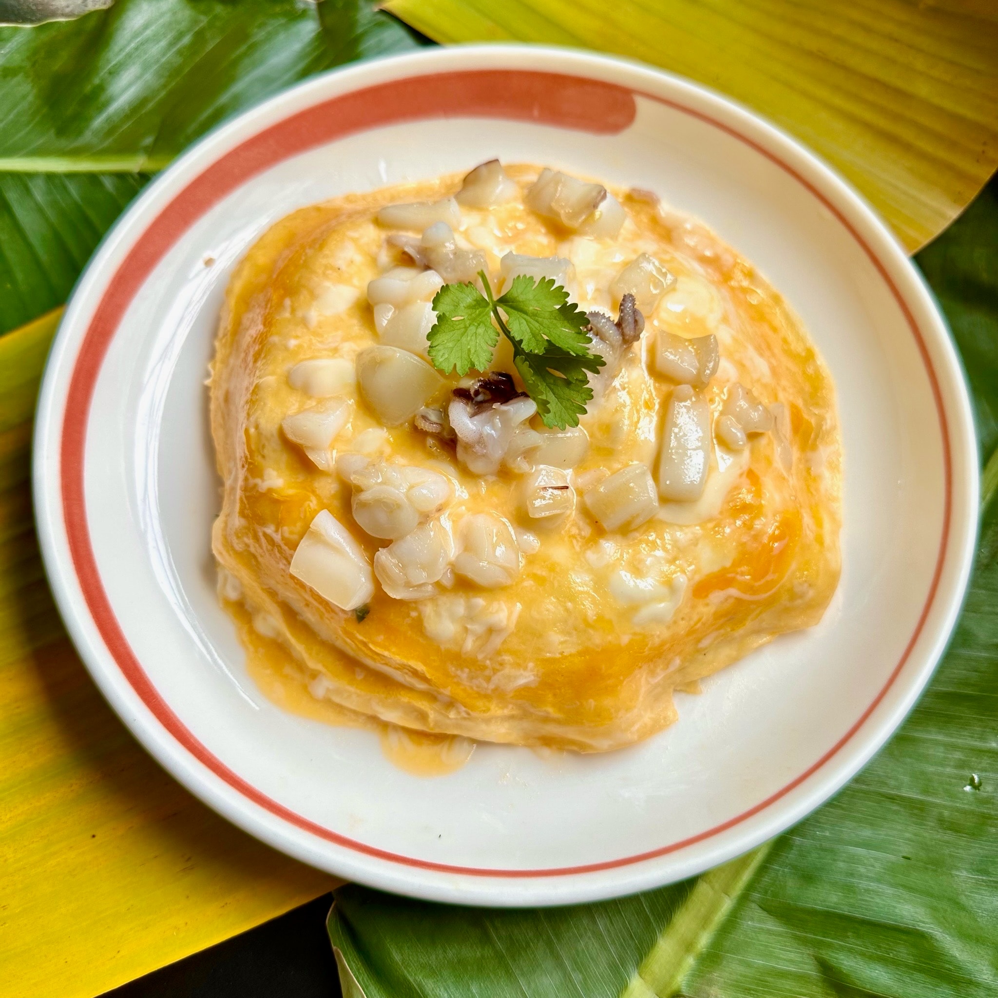 Hình ảnh Cơm chiên Mực phủ trứng