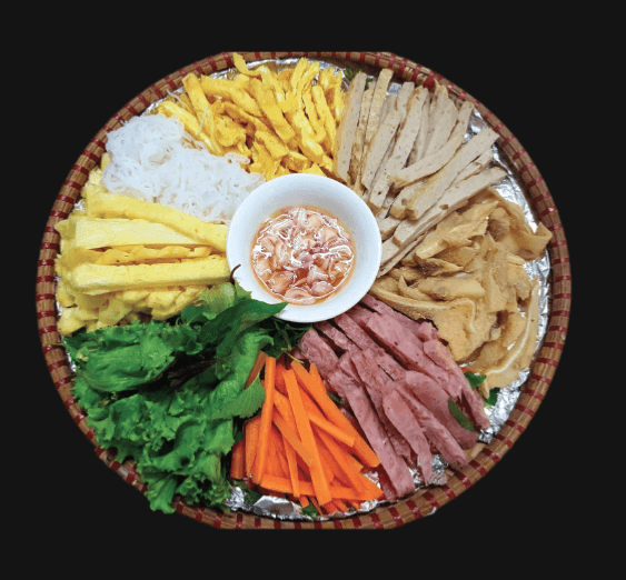 Hình ảnh Mẹt cuốn sum vầy chay