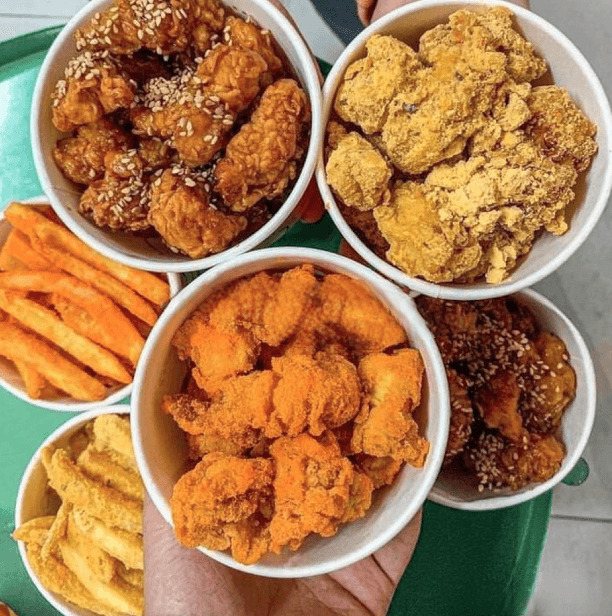 Hình ảnh Gà popcorn sốt cay 