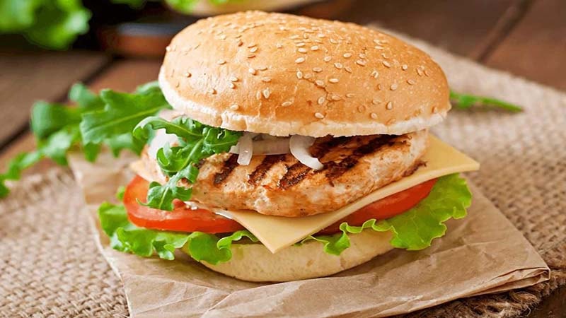 Hình ảnh Hamburger gà