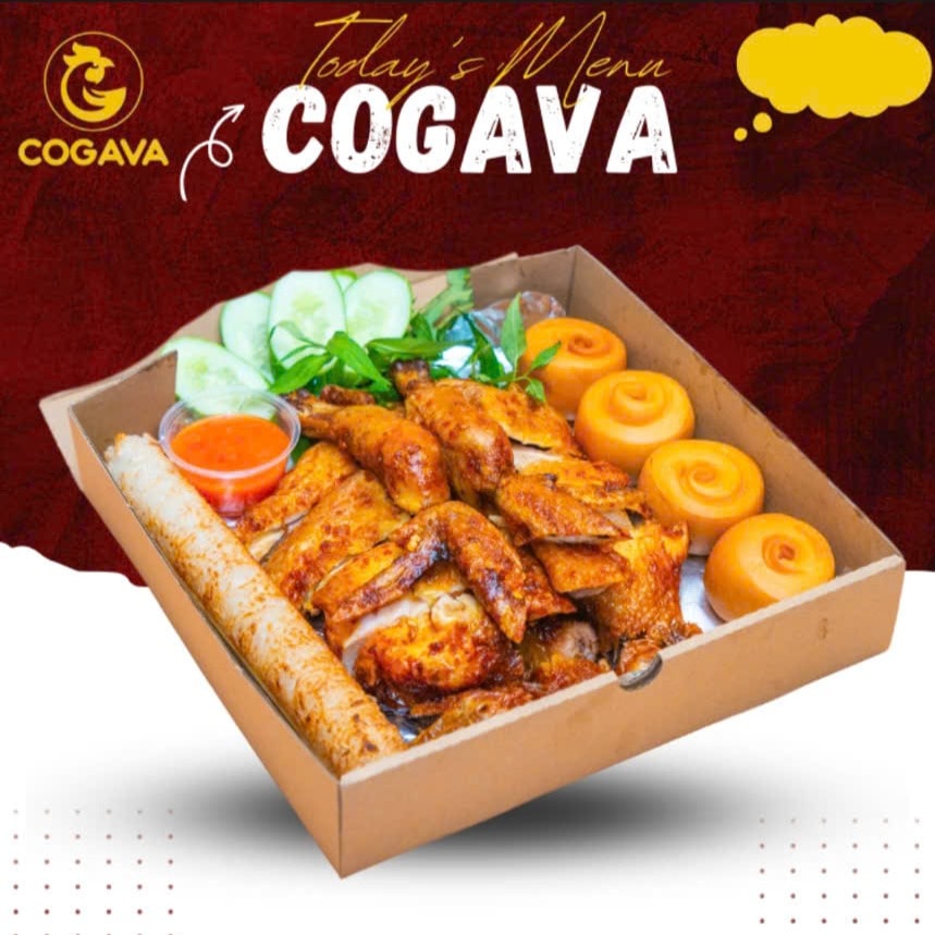 Hình ảnh combo gà nướng ngũ vị cơm lam bánh bao