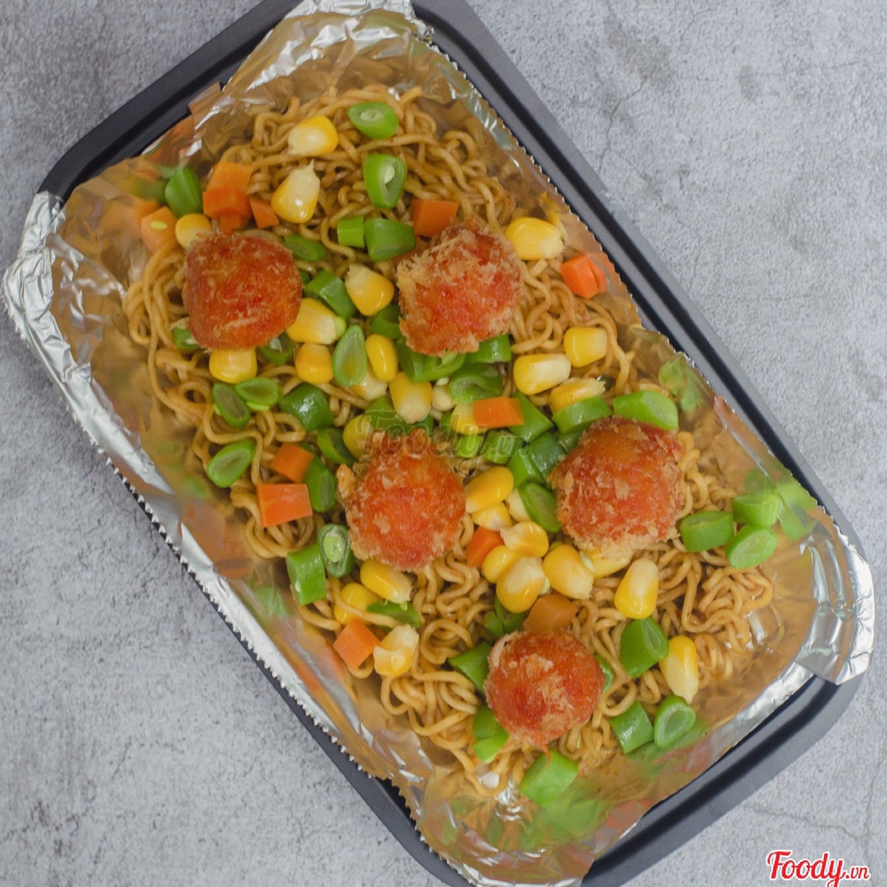 Hình ảnh Mì Trộn Viên Phomai