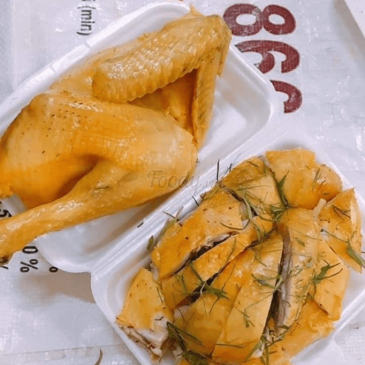 Hình ảnh Gà Luộc Nửa Con