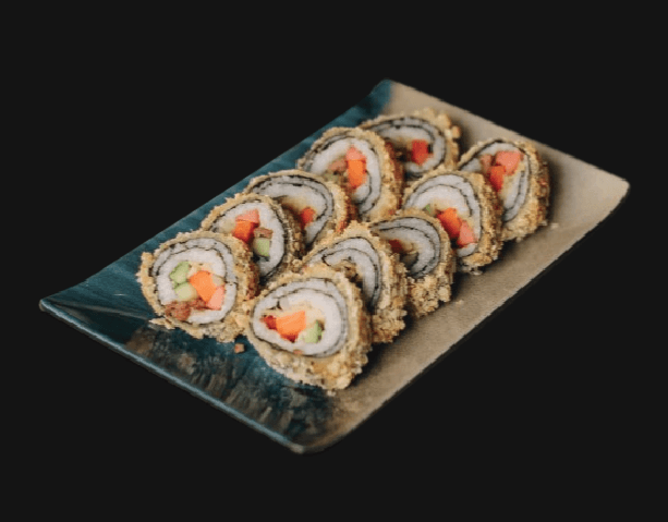 Hình ảnh Kimbap chay chiên giòn