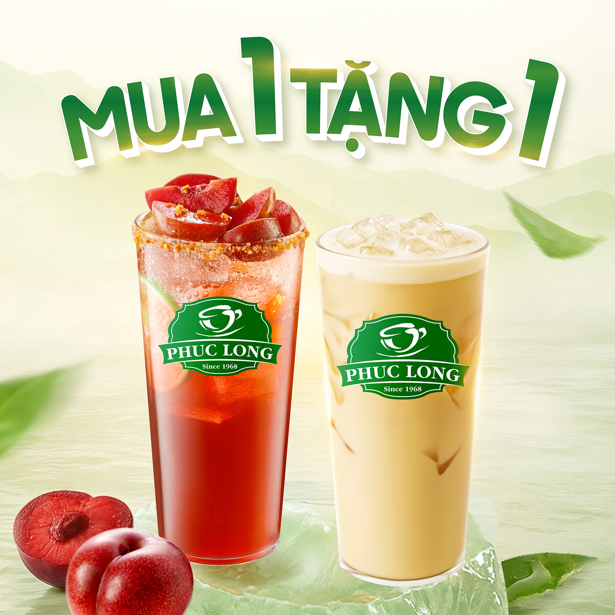 Hình ảnh Mua 1 Tặng 1 - Trà Sữa.