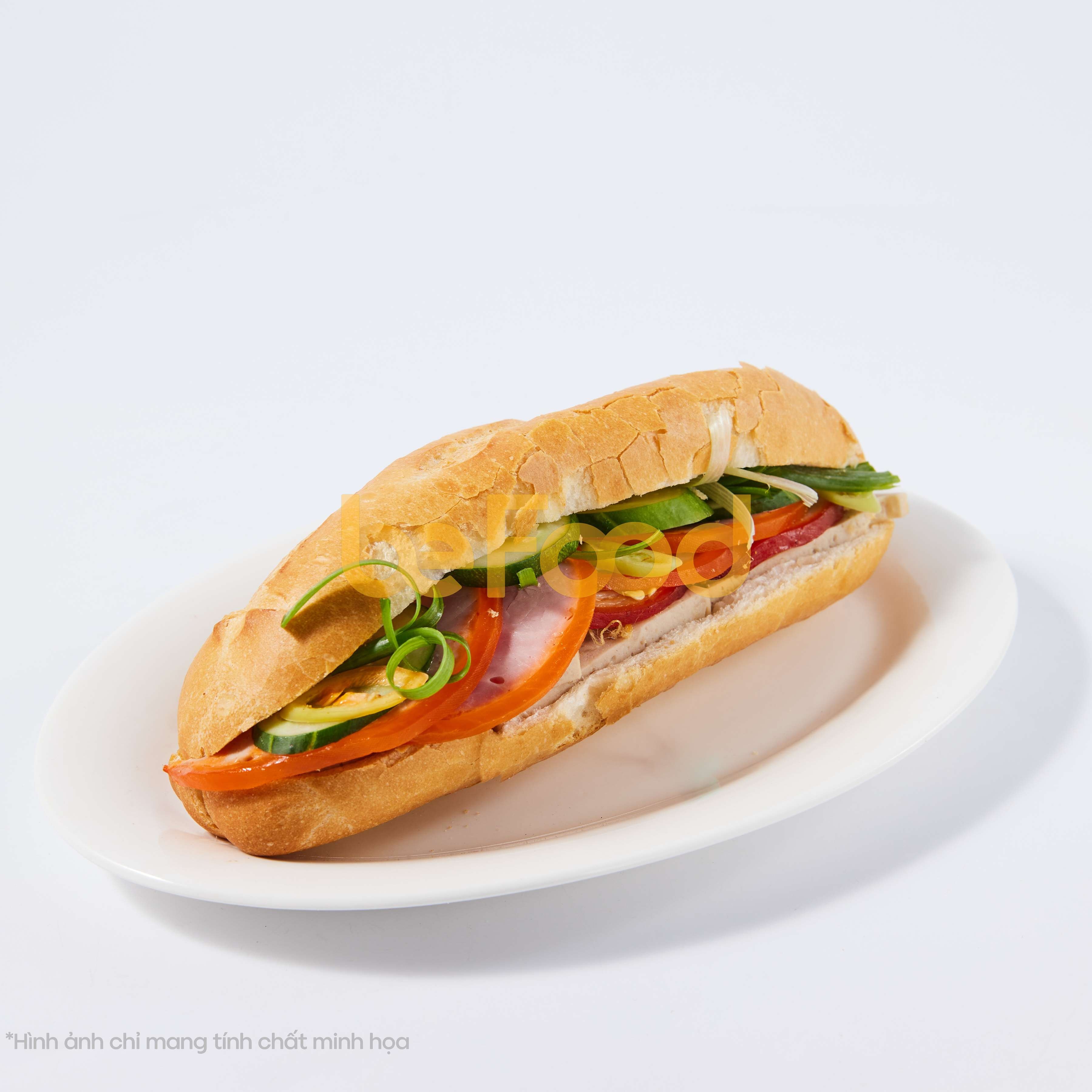 Hình ảnh Bánh mỳ pate jambong - thịt nguội