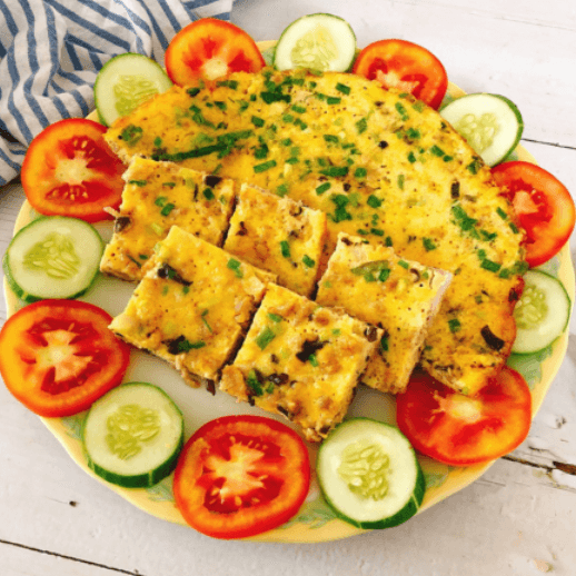 Hình ảnh Trứng chiên thịt bằm ( không cơm )