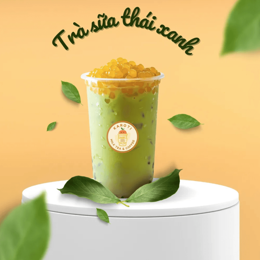 Hình ảnh Trà sữa thái xanh