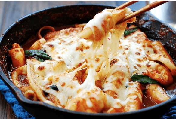Hình ảnh Tokbokki phô mai