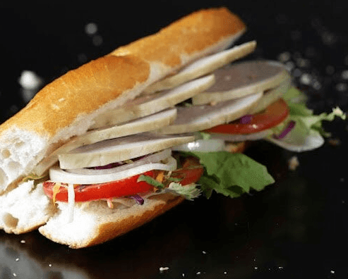 Hình ảnh Bánh mì chả lụa muối tiêu 