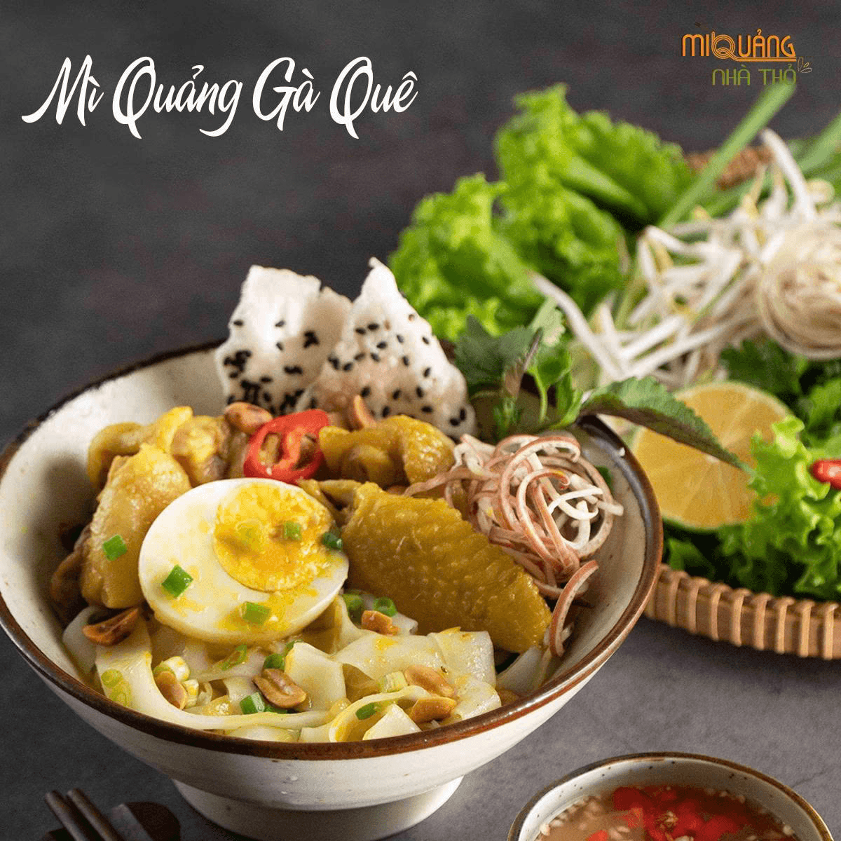 Hình ảnh Mì quảng gà quê