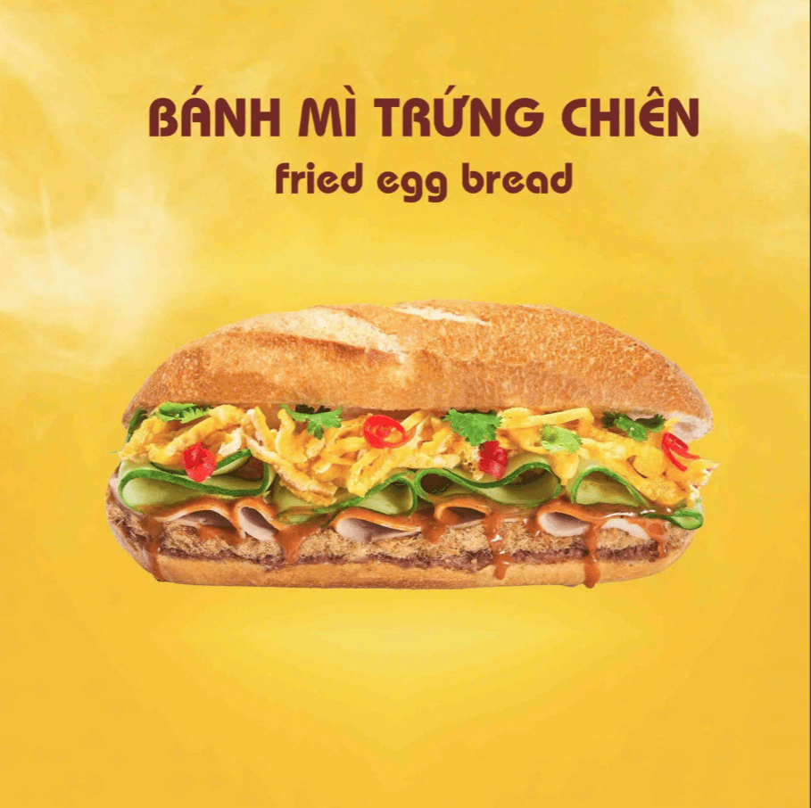 Hình ảnh Bánh mì pate trứng