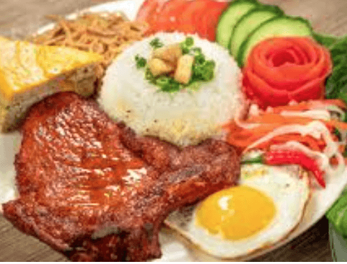 Hình ảnh Cơm sườn - bì - chả - trứng