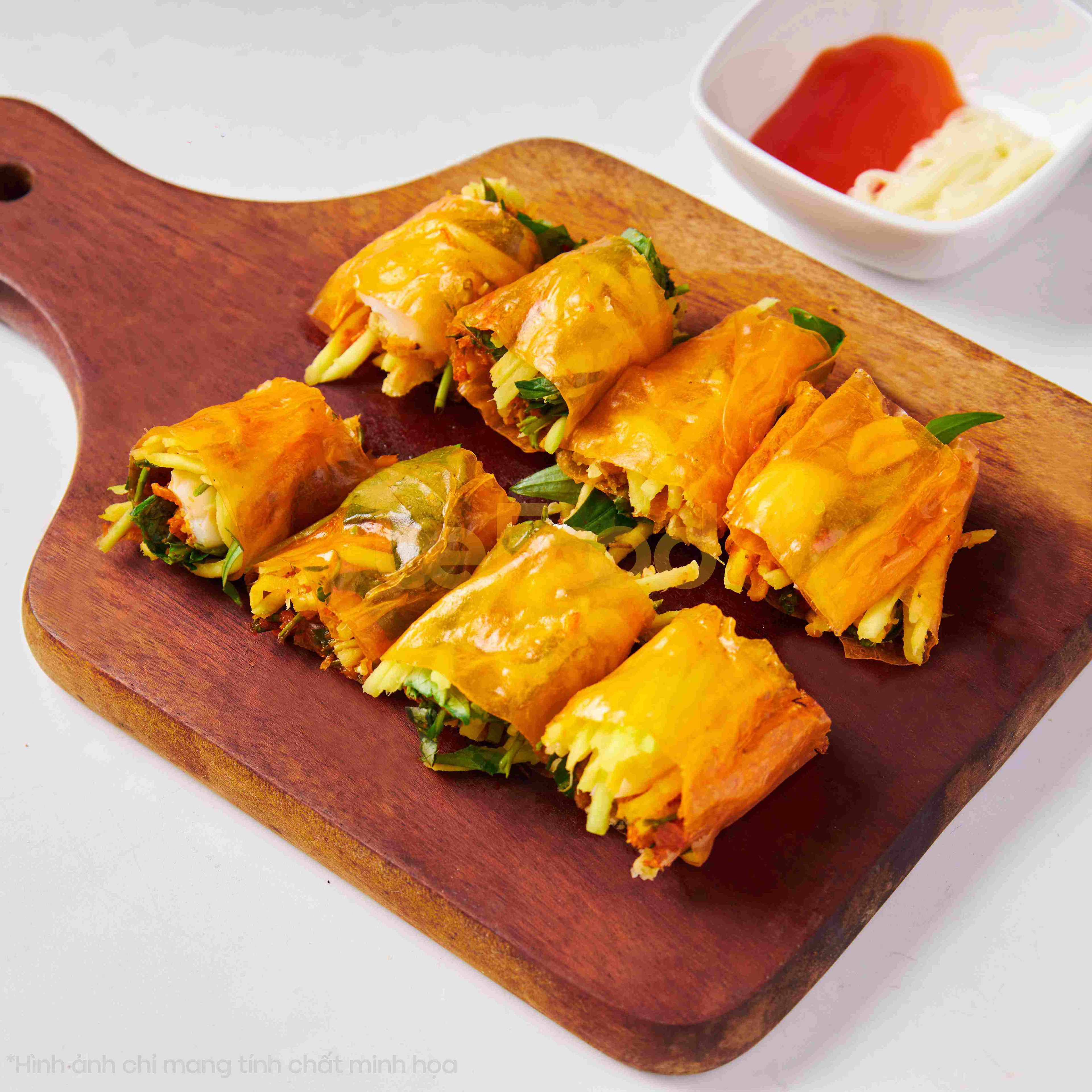 Hình ảnh Bánh tráng cuốn lớn - da heo