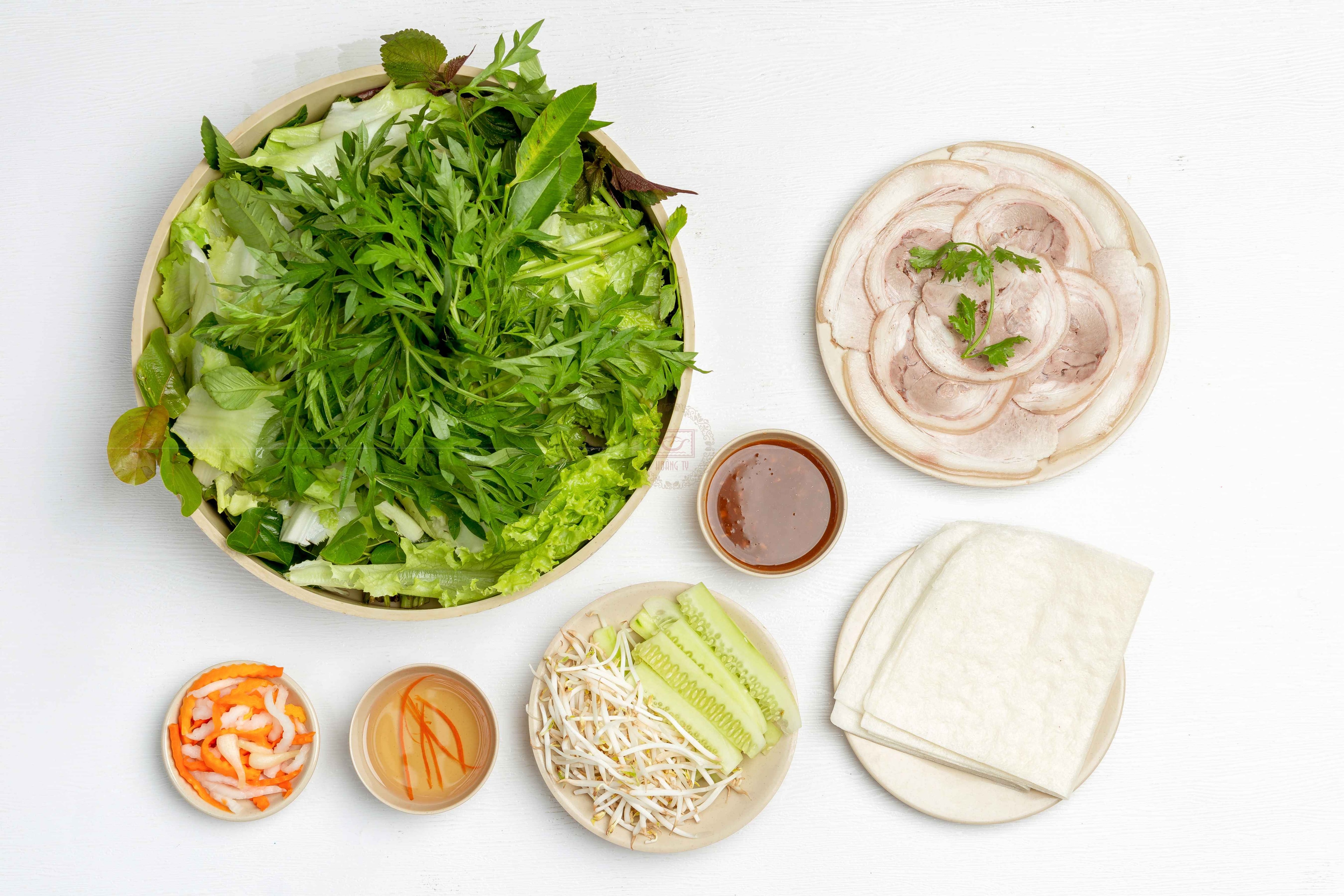 Hình ảnh Bánh Tráng Thịt Bắp + Thịt Nạc (2 Người)