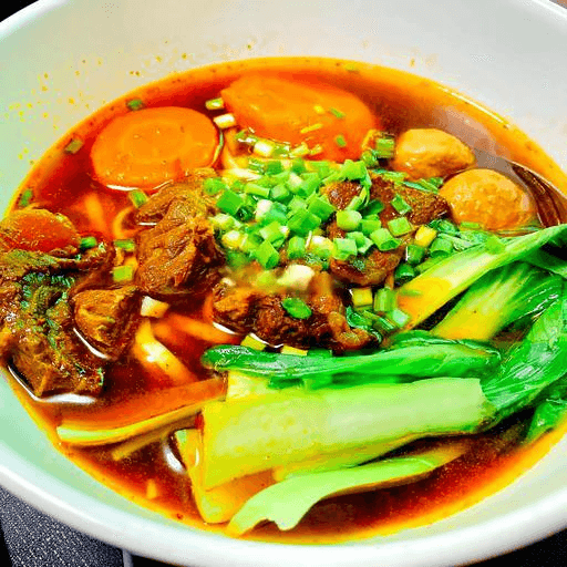 Hình ảnh Mì bò thập cẩm - thịt bò - gân - bò viên