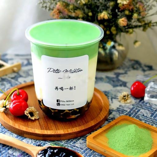 Matcha Trân Châu Đường Đen Kem Trứng