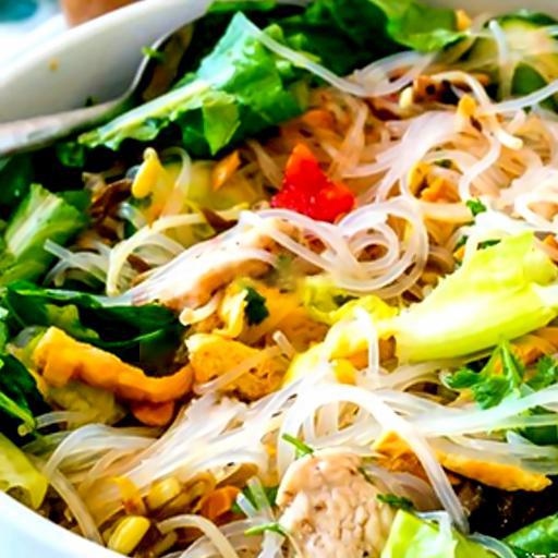 Bún Thái chay - Thai rice noodles soup