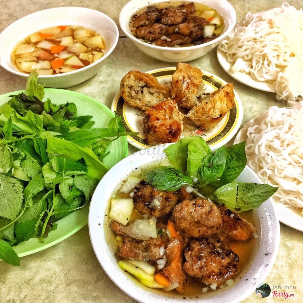 ComBo Bún Chả+ Nem Cua Bể