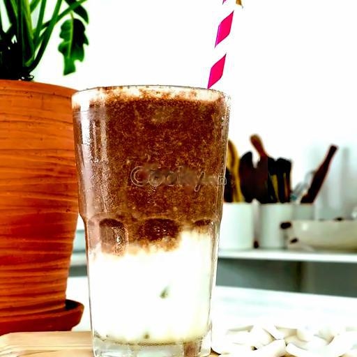 Sinh tố Dừa + Cacao - Ly 500ml