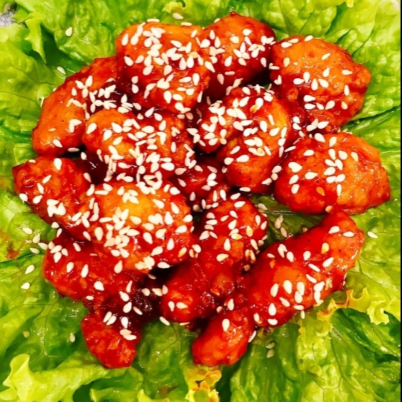 1 gà viên sốt Hàn